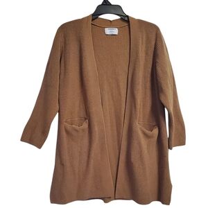 Old Navy Brown Open-Front Cardigan Sweater
